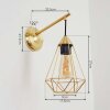 CENOVA Wall Light brass, 1-light source