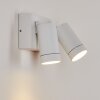 HAKAMKEN Outdoor Wall Light white, 2-light sources, Motion sensor