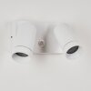 HAKAMKEN Outdoor Wall Light white, 2-light sources, Motion sensor