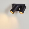 HAKAMKEN Outdoor Wall Light black, 2-light sources, Motion sensor