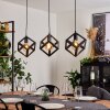 MELIDE Pendant Light black, 3-light sources
