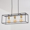 RHAZUNS Pendant Light brass, black, 3-light sources