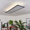 SALMI Ceiling Light LED black, white, 1-light source