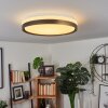 BURIS Ceiling Light LED black, white, 1-light source, Remote control