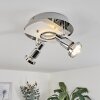 MORGES Ceiling Light LED chrome, matt nickel, 2-light sources