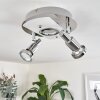 MORGES Ceiling Light LED chrome, matt nickel, 2-light sources