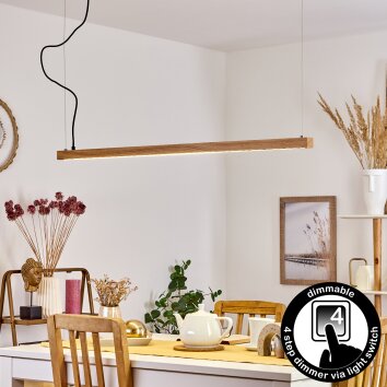 DISENTIS Pendant Light LED Ecru, 1-light source