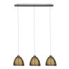 Brilliant Relax Pendant Light bronze, chrome, 3-light sources