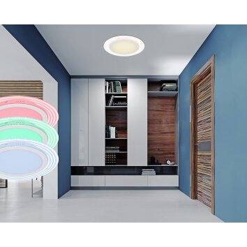 Globo NATHALIE Ceiling Light LED white, 1-light source, Remote control, Colour changer