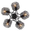 Globo AUGUSTIN Ceiling Light black, 5-light sources
