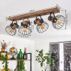 ORNY Ceiling Light Dark wood, black, 4-light sources