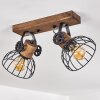 ORNY Ceiling Light Dark wood, black, 2-light sources