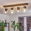 ORNY Ceiling Light Dark wood, white, 4-light sources