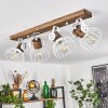 ORNY Ceiling Light Dark wood, white, 4-light sources