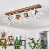 ORNY Ceiling Light Dark wood, white, 4-light sources