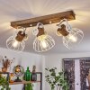ORNY Ceiling Light Dark wood, white, 3-light sources