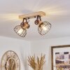 ORNY Ceiling Light Ecru, rust-coloured, 2-light sources