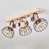 ORNY Ceiling Light Ecru, rust-coloured, 3-light sources