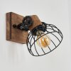 ORNY Wall Light Dark wood, black, 1-light source