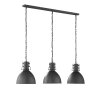 Fischer-Honsel LONDON Pendant Light black, 3-light sources