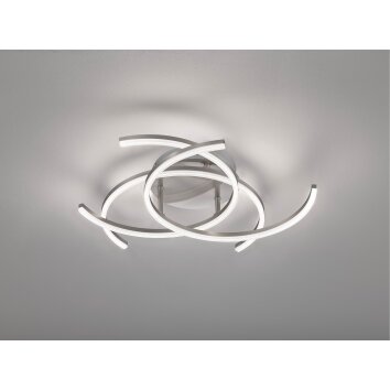 Fischer-Honsel VISBY Ceiling Light LED matt nickel, 3-light sources, Remote control