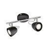 FHL-easy GEMMA Ceiling Light chrome, black, 2-light sources