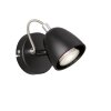 FHL-easy GEMMA Wall Light chrome, black, 1-light source