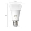 Philips Hue WHITE & COLOR AMBIANCE LED E27 9 Watt 2000 - 6500 Kelvin 806 Lumen