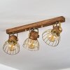 GRUNNFJORD Ceiling Light gold, Ecru, 3-light sources