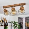 GRUNNFJORD Ceiling Light gold, Ecru, 3-light sources