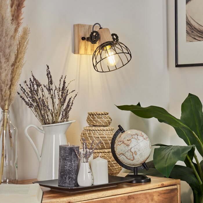 ORNY Wall Light Ecru, black, 1-light source