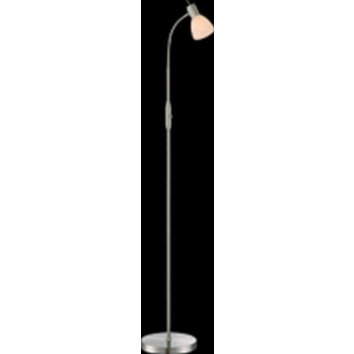 Globo floor lamp matt nickel, 1-light source