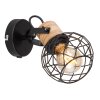 Globo LACKY Wall Light Light wood, black, 1-light source
