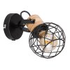 Globo LACKY Wall Light Light wood, black, 1-light source