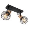 Globo LACKY Ceiling Light Light wood, black, 2-light sources