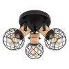 Globo LACKY Ceiling Light Light wood, black, 3-light sources