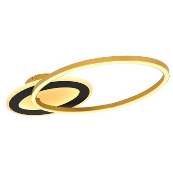Globo SILLA Ceiling Light LED gold, black, 1-light source, Remote control