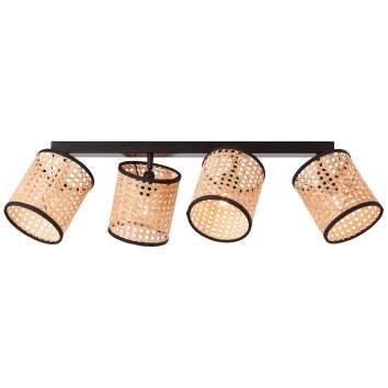 Brilliant-Leuchten WILEY Ceiling Light black, 4-light sources