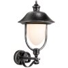 LCD NABBURG Outdoor Wall Light LED black, silver, 1-light source