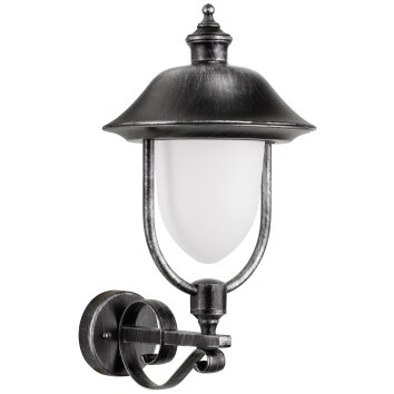 LCD NABBURG Outdoor Wall Light LED black, silver, 1-light source