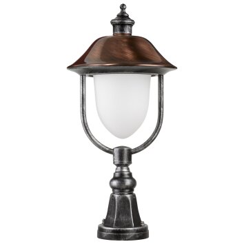 LCD NABBURG pedestal light LED copper, black, 1-light source