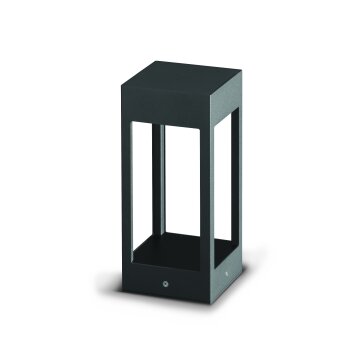 LCD KISSELBACH pedestal light LED black, 1-light source