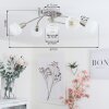 WARGA Ceiling Light matt nickel, 5-light sources