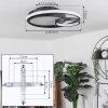 RAFZ Ceiling Light LED black, 1-light source