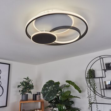 KOLO Ceiling Light LED black, white, 1-light source