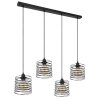 Globo TILLY Pendant Light black, 4-light sources