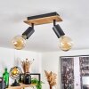 MAIDFORD Ceiling Light Ecru, black, 2-light sources