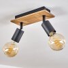 MAIDFORD Ceiling Light Ecru, black, 2-light sources