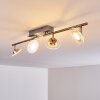 Marsen Ceiling Light LED matt nickel, 4-light sources, Remote control, Colour changer