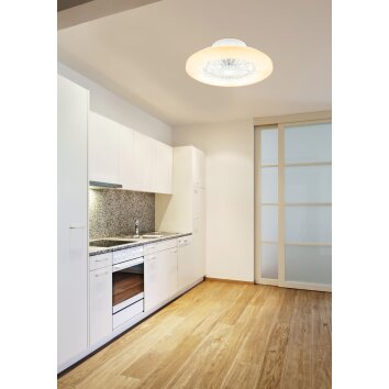 Globo TRAVO ceiling fan LED white, 1-light source, Remote control